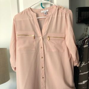 pink ck blouse